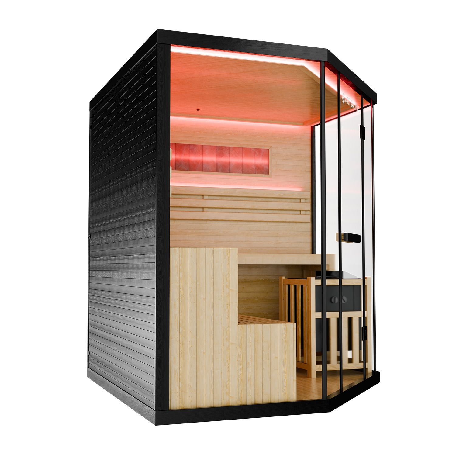 artsauna-vantaa-180-sauna-schwarz-4-personen-8-kw image 2