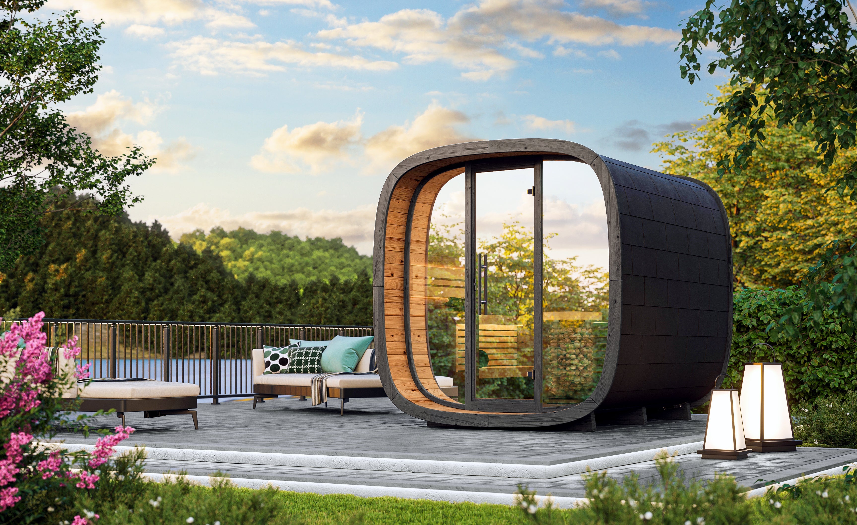 leil-round-cube-mini-gartensauna-thermoholz-mini-2-4-bausatz image 3