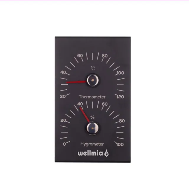 wellmia-classic-sauna-thermometer-hygrometer-schwarz image 1