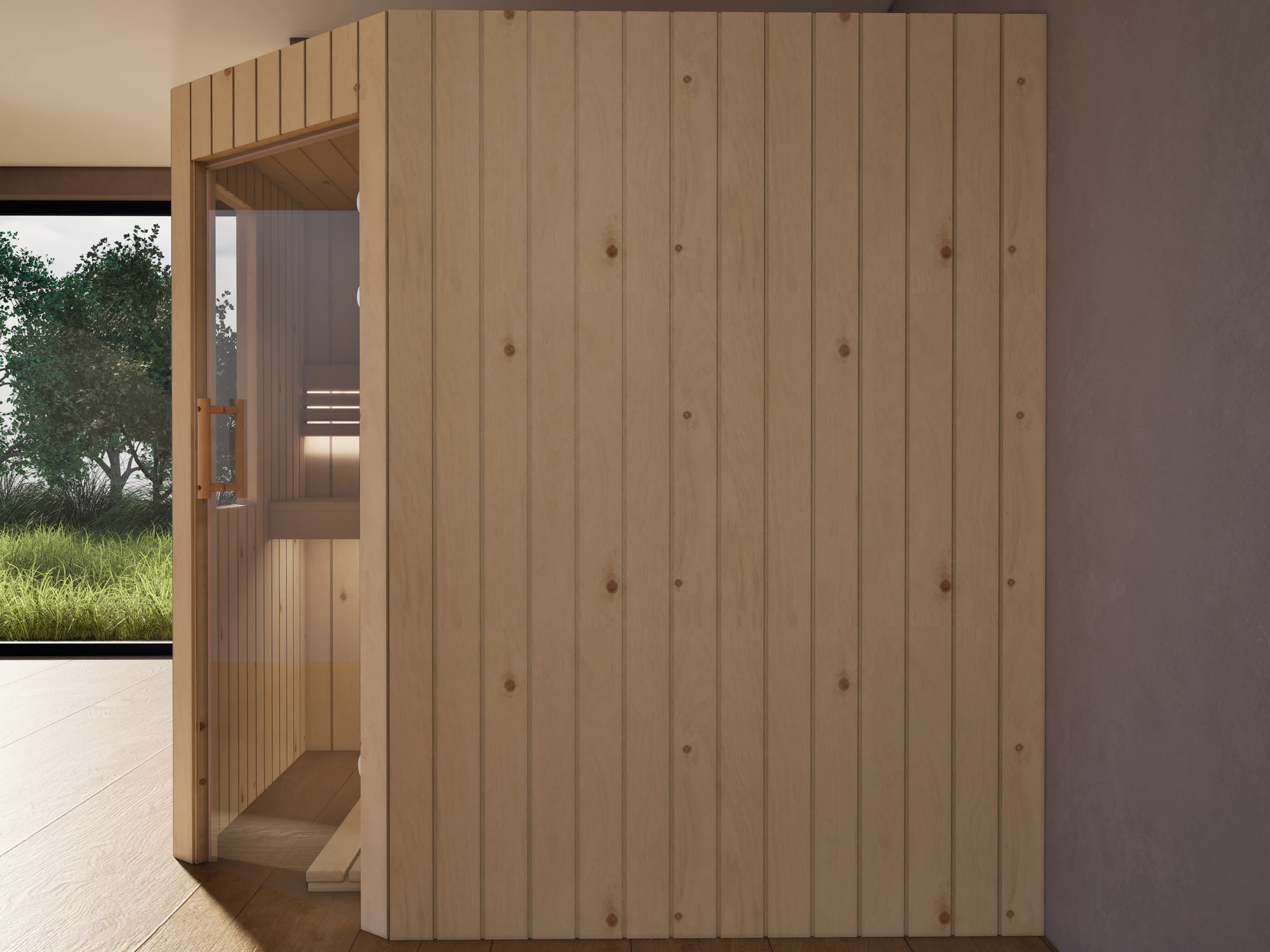 polarholz-athen-5-eck-sauna-zirbenholz-nach-ma-fenster image 4