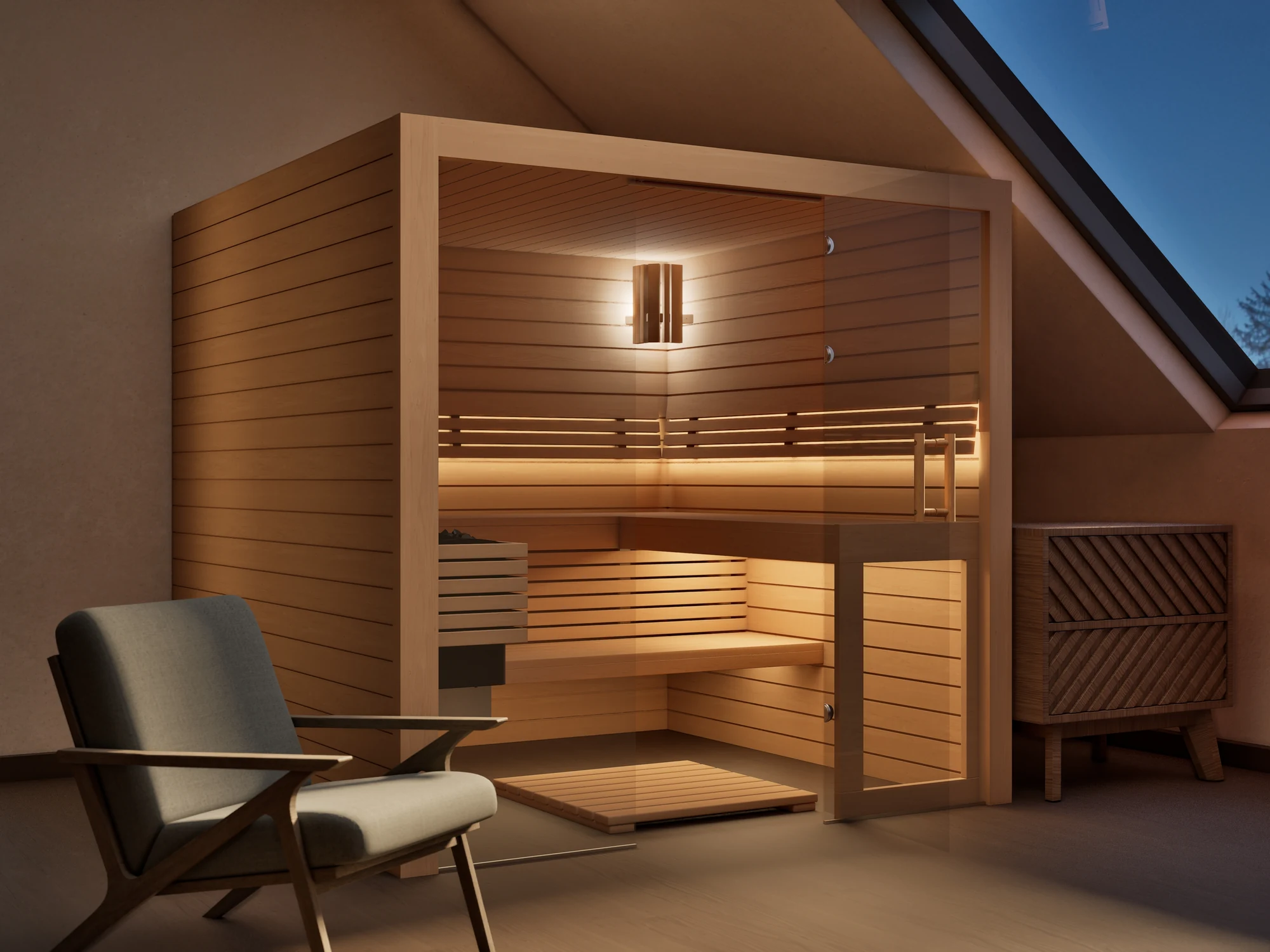 polarholz-kristall-sauna-nach-ma-erle-glasfront-ofen-set image 3