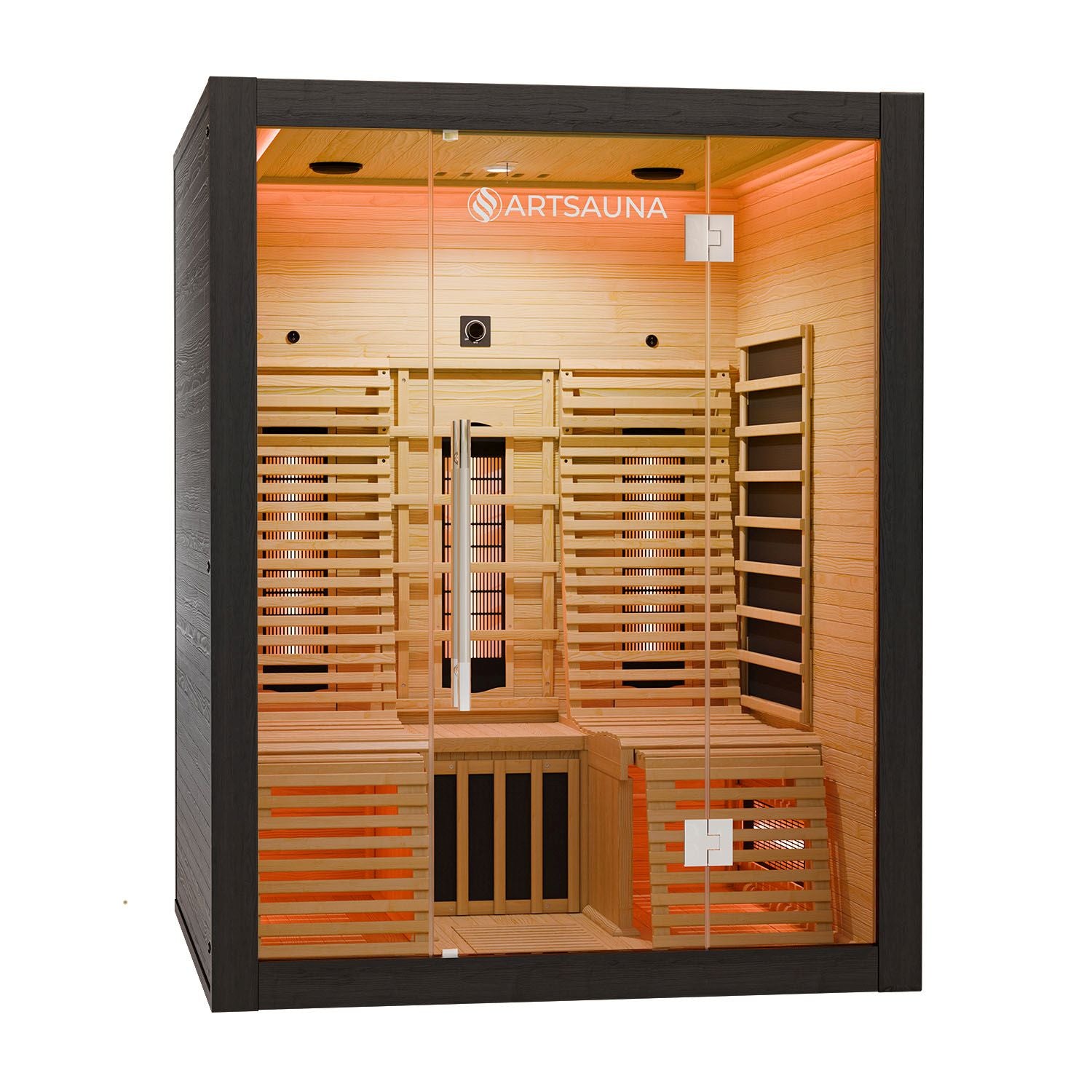 artsauna-helsinki-150-infrarotkabine-schwarz-dual-hemlock image 2