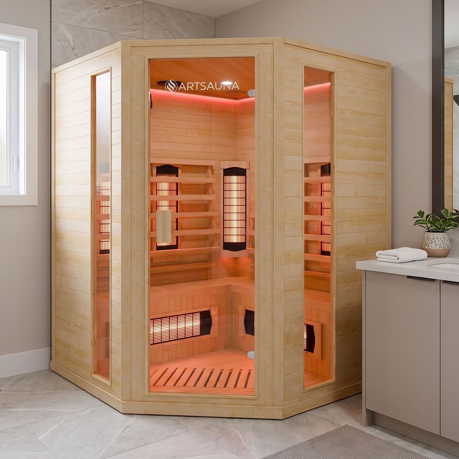 artsauna-nyborg-e150v-infrarotkabine-dual-4-personen image 1