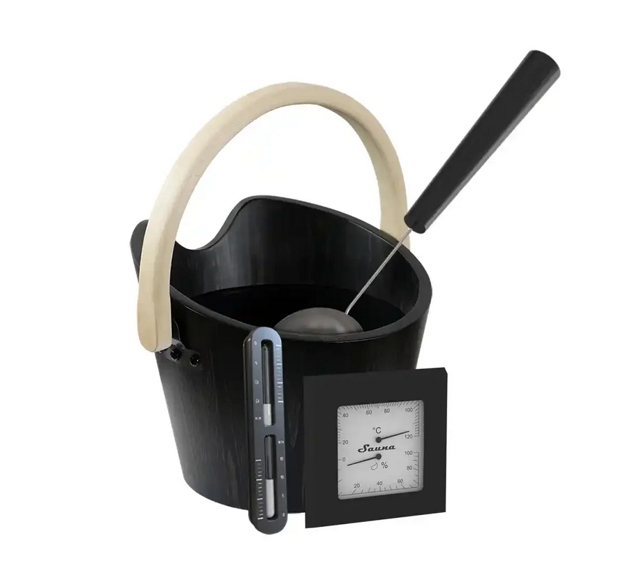 sawo-premium-schwarz-sauna-zubeh-rset-4-teilig-schwarz image 1
