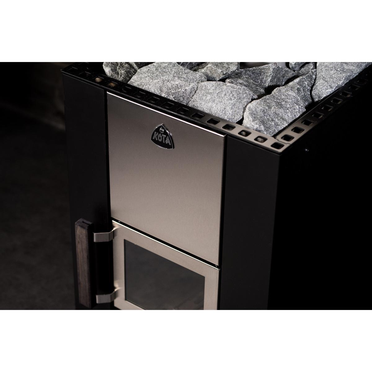 narvi-kota-kuru-14-holz-saunaofen-14-kw-komplettset-schwarz image 3