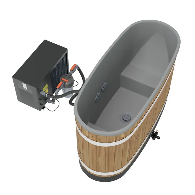 kirami-premium-tiny-s-dual-badefass-elektroofen-thermoholz-5-kw image 1