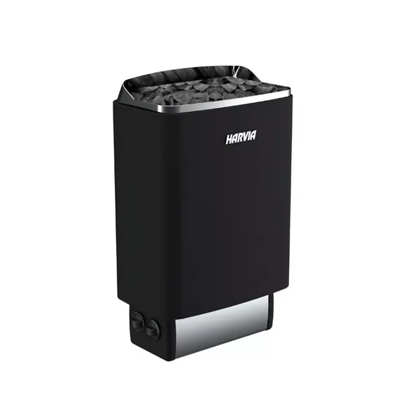 harvia-top-steel-saunaofen-6-kw-schwarz-integrierte-steuerung image 1