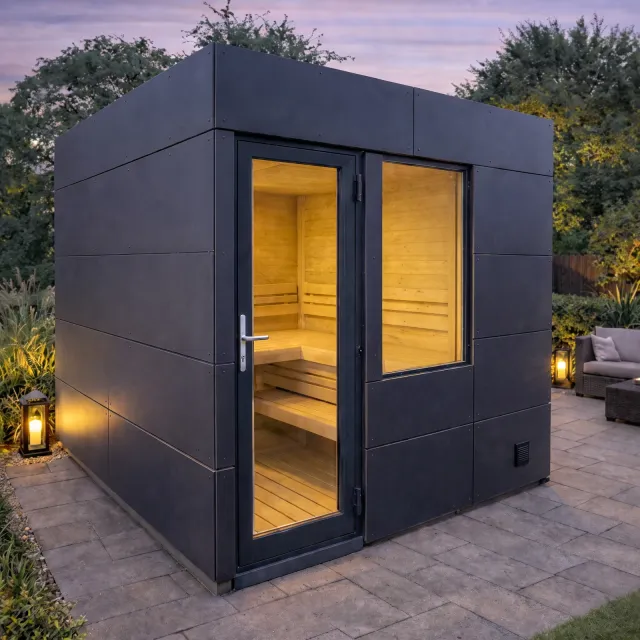polarholz-polar-cube-1-gartensauna-zirbe-hpl-mit-technikset image 1