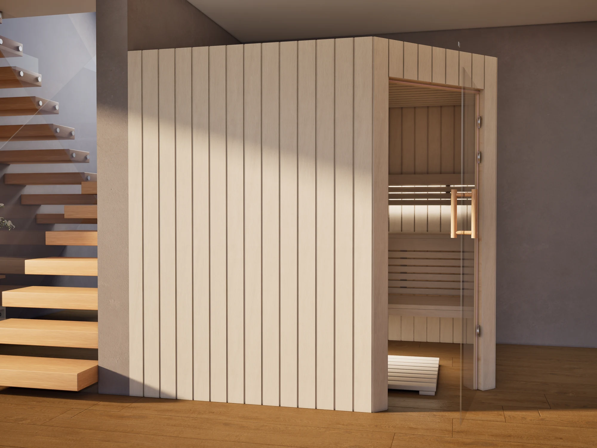 polarholz-athen-ecksauna-lindenholz-5-eck-glast-r image 3