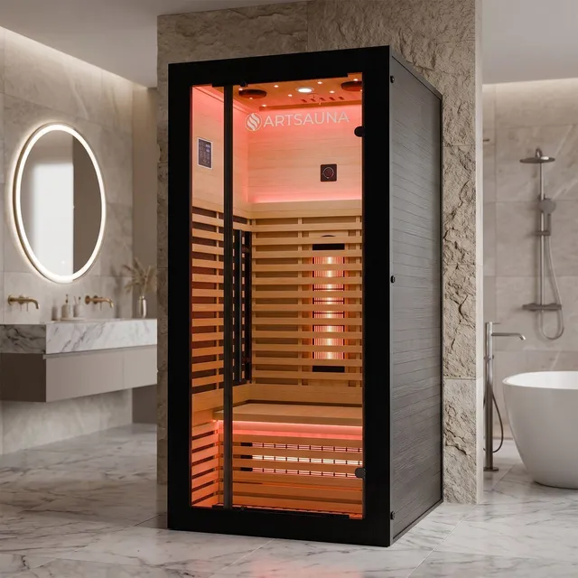 artsauna-trondheim-90-infrarotkabine-schwarz-1-person image 1