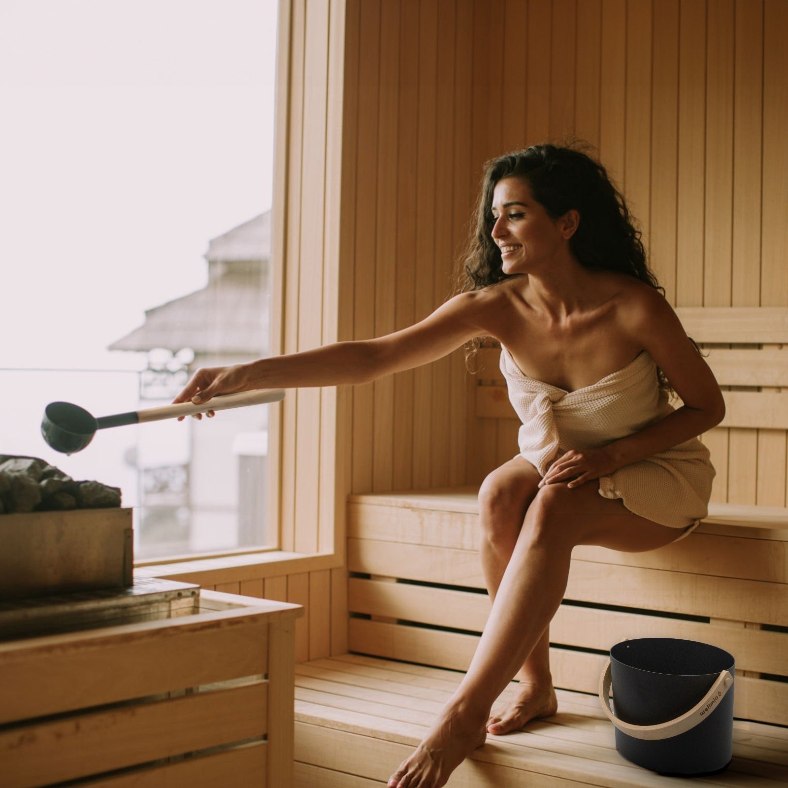 wellmia-classics-sauna-zubeh-rset-k-bel-kelle-sanduhr-thermo-schwarz image 6