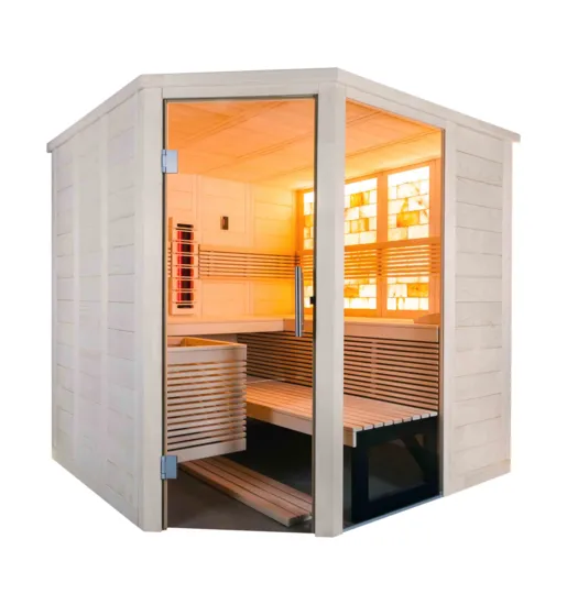 harvia-himalaya-corner-infra-massivsauna-fichte-206x206-cm-4-pers image 1