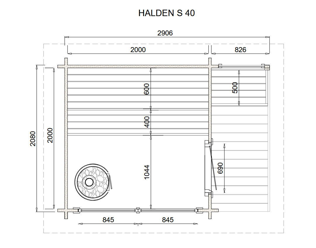 wellmia-halden-m-gartensauna-mit-vorraum-fichte-holz image 2