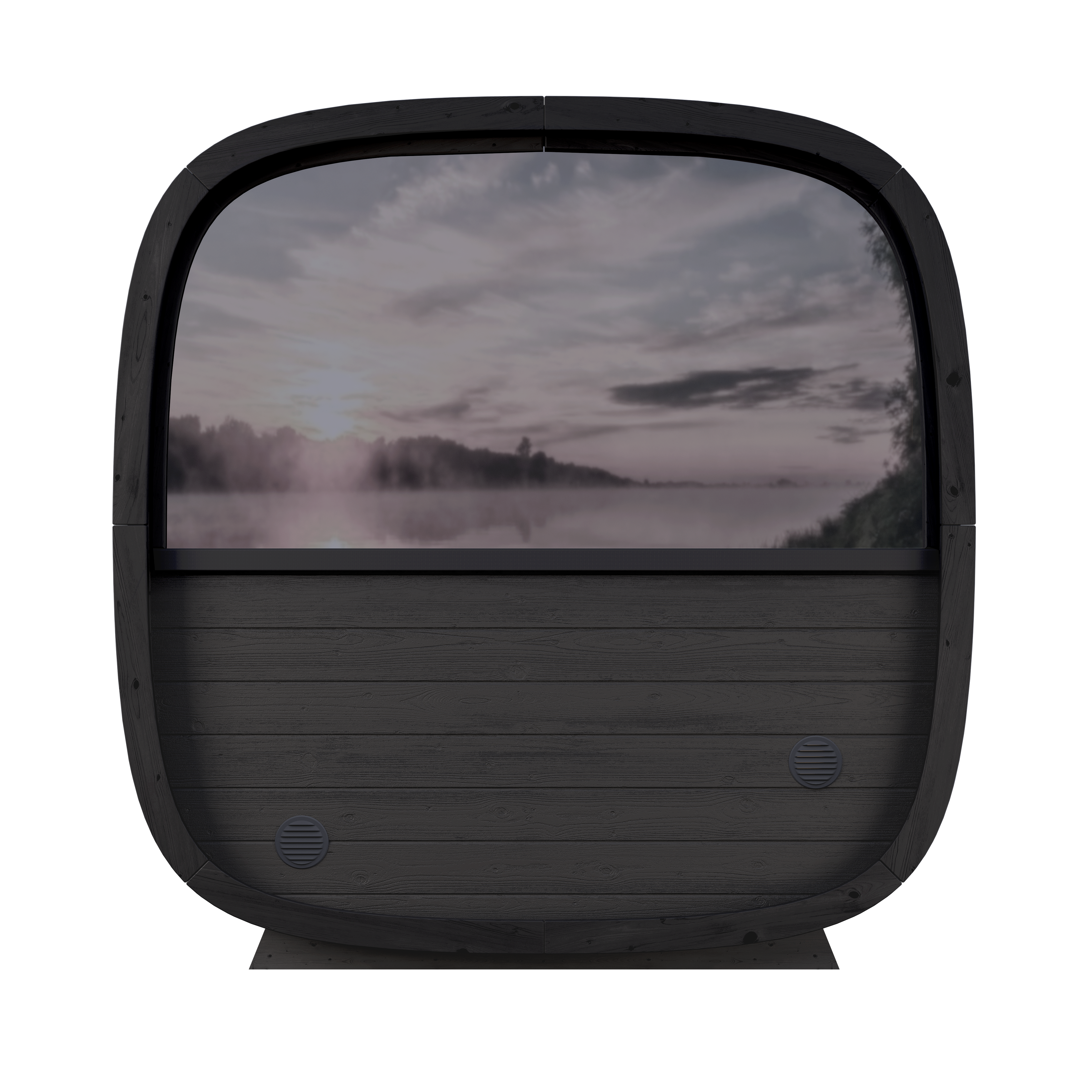 leil-black-cube-comfort-gartensauna-6-personen-schwarz-glasfront image 6