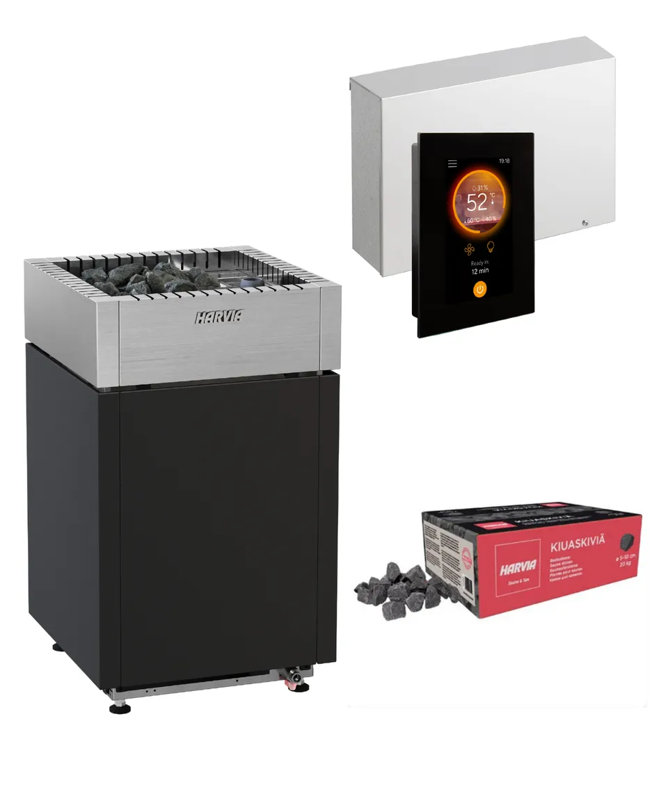 harvia-qube-combi-elektroofen-10kw-fenix-wifi-40kg-steine image 1