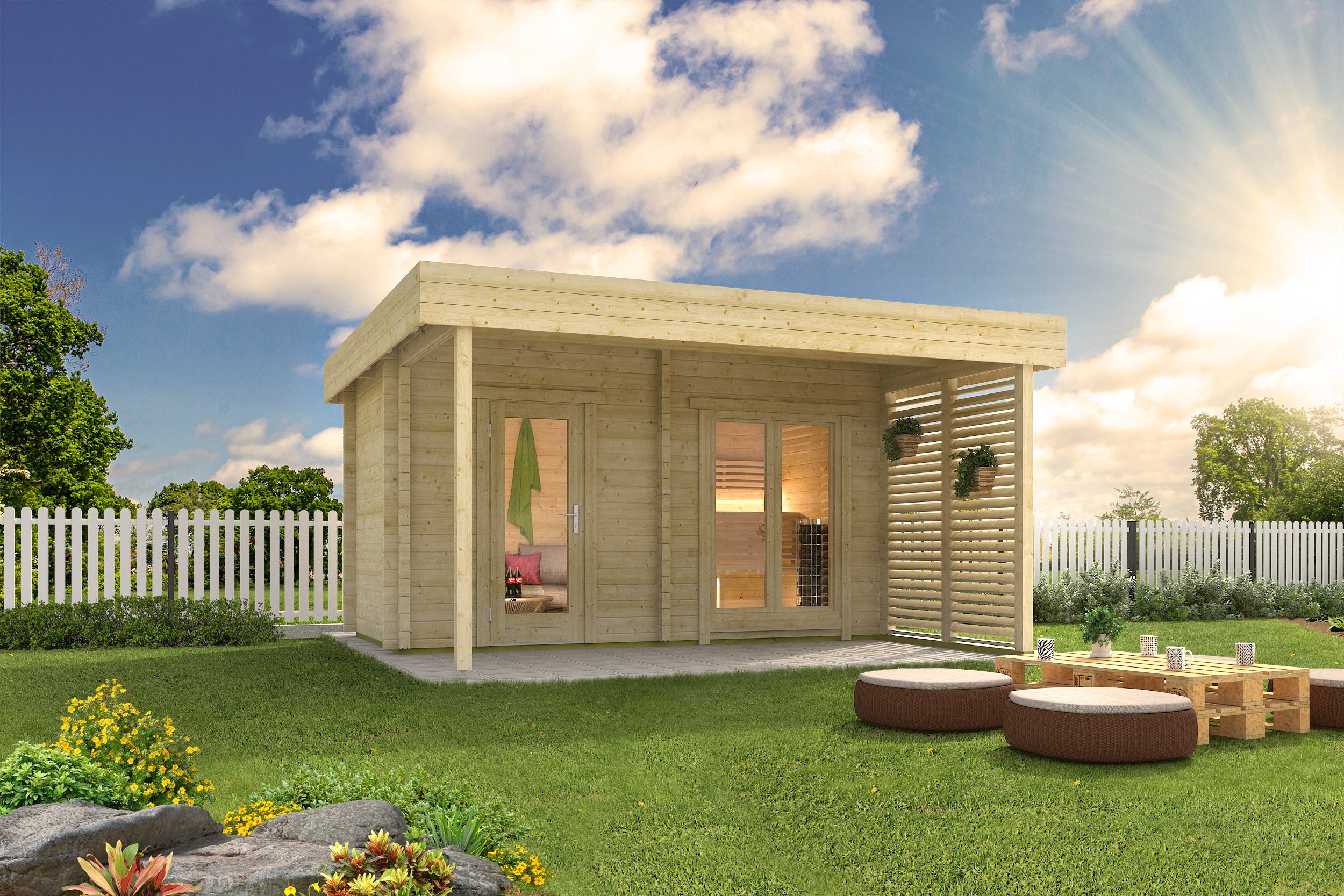 wellmia-magnus-gartensauna-mit-vorraum-4-61x3-34-m-3-4-pers image 3