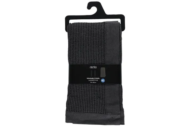 rento-kenno-taillenhandtuch-70x145-schwarz-saunahandtuch image 1