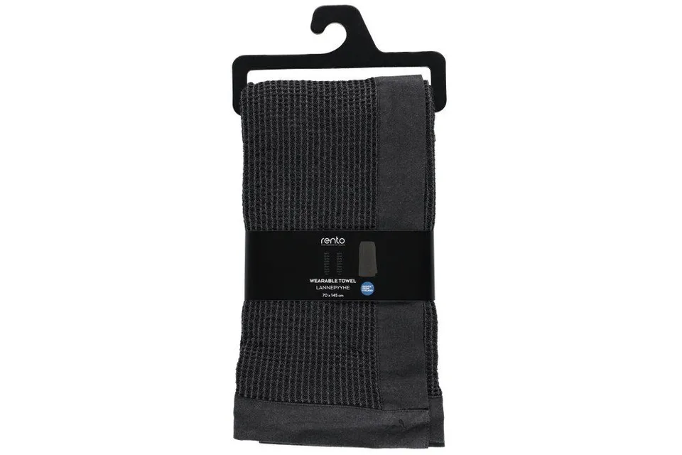 rento-kenno-taillenhandtuch-70x145-schwarz-saunahandtuch image 1