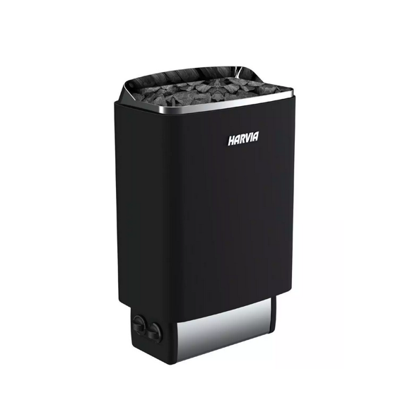 harvia-top-steel-saunaofen-6-kw-schwarz-integrierte-steuerung image 1