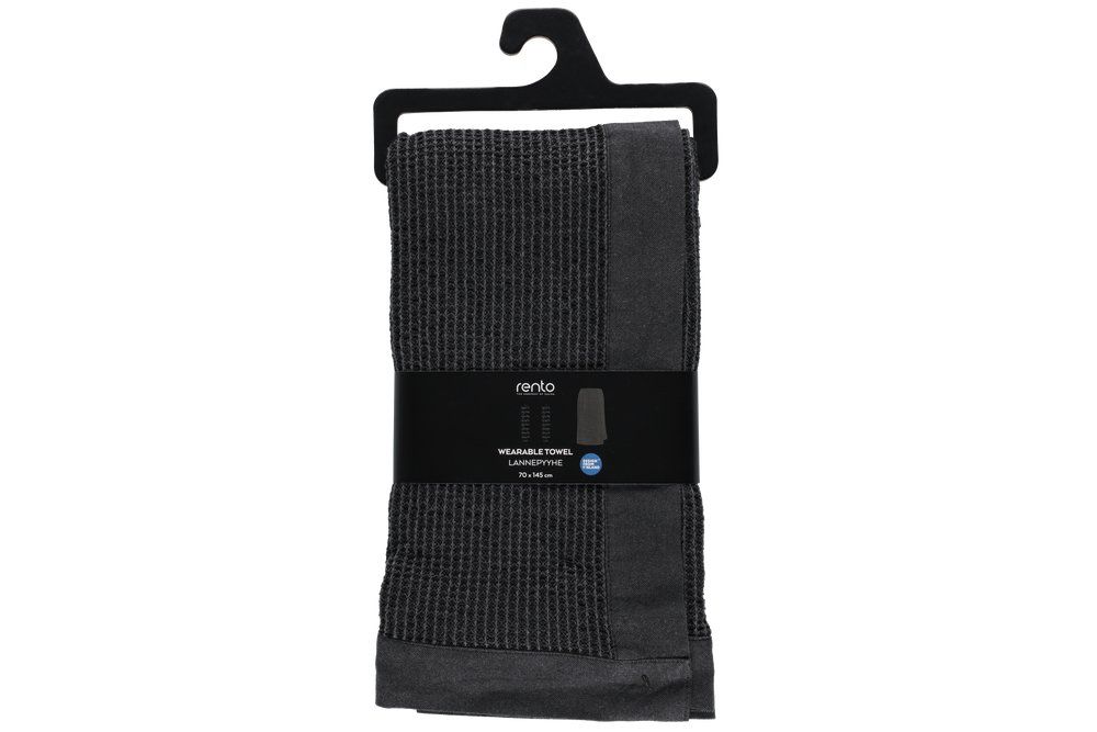 rento-kenno-taillenhandtuch-70x145-schwarz-saunahandtuch image 1