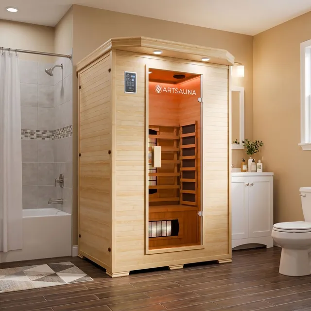 artsauna-oslo-infrarotkabine-triplex-2-personen-hemlock image 1