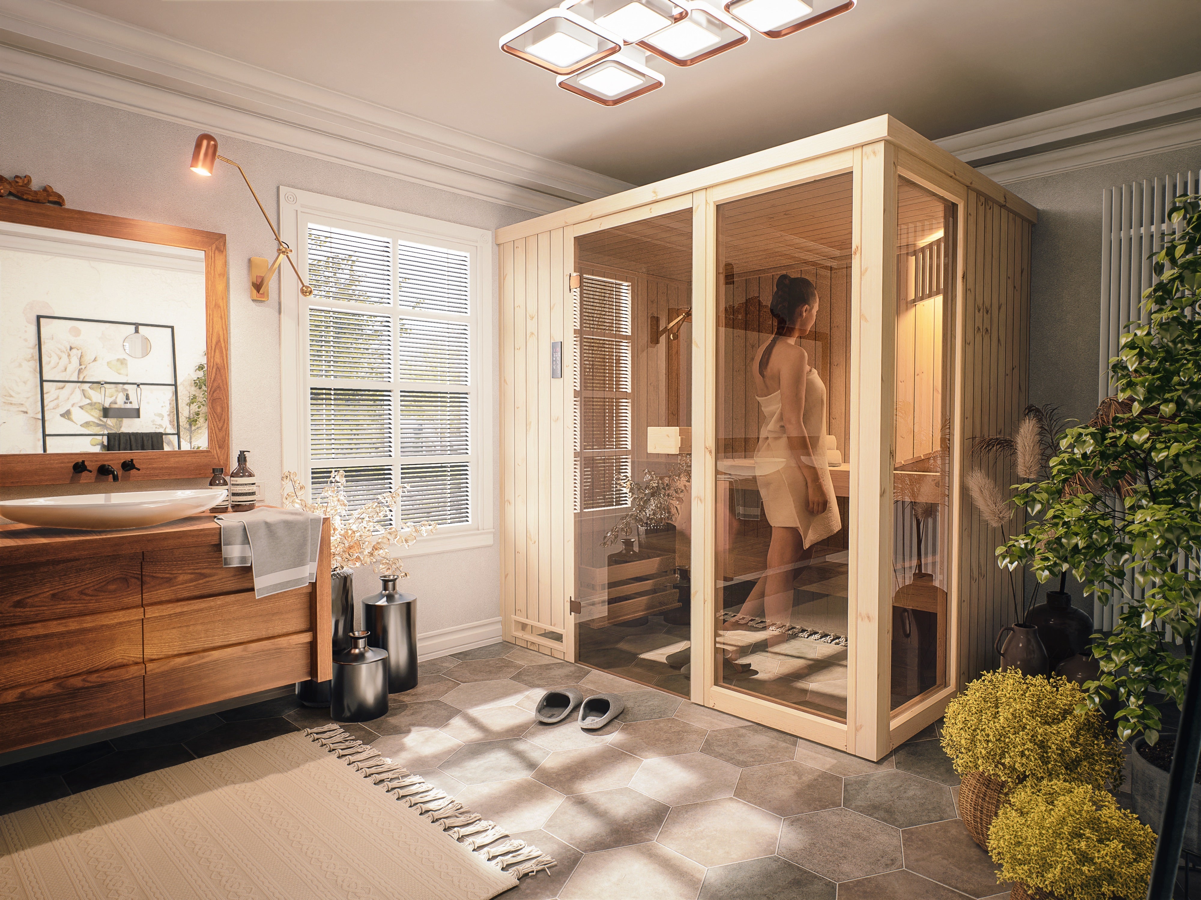 wellmia-vital-premium-m-innensauna-fichte-194x194-cm-fenster image 1
