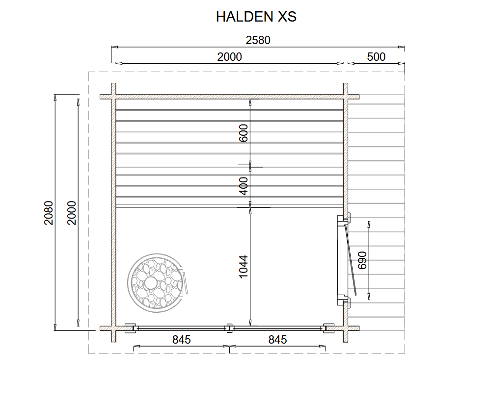 wellmia-halden-xs-gartensauna-fichte-208x208-cm image 3