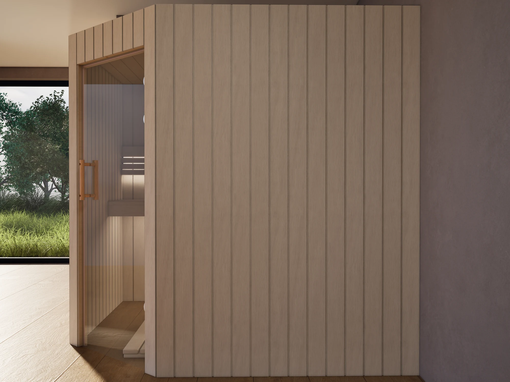 polarholz-athen-ecksauna-lindenholz-5-eck-glast-r image 4