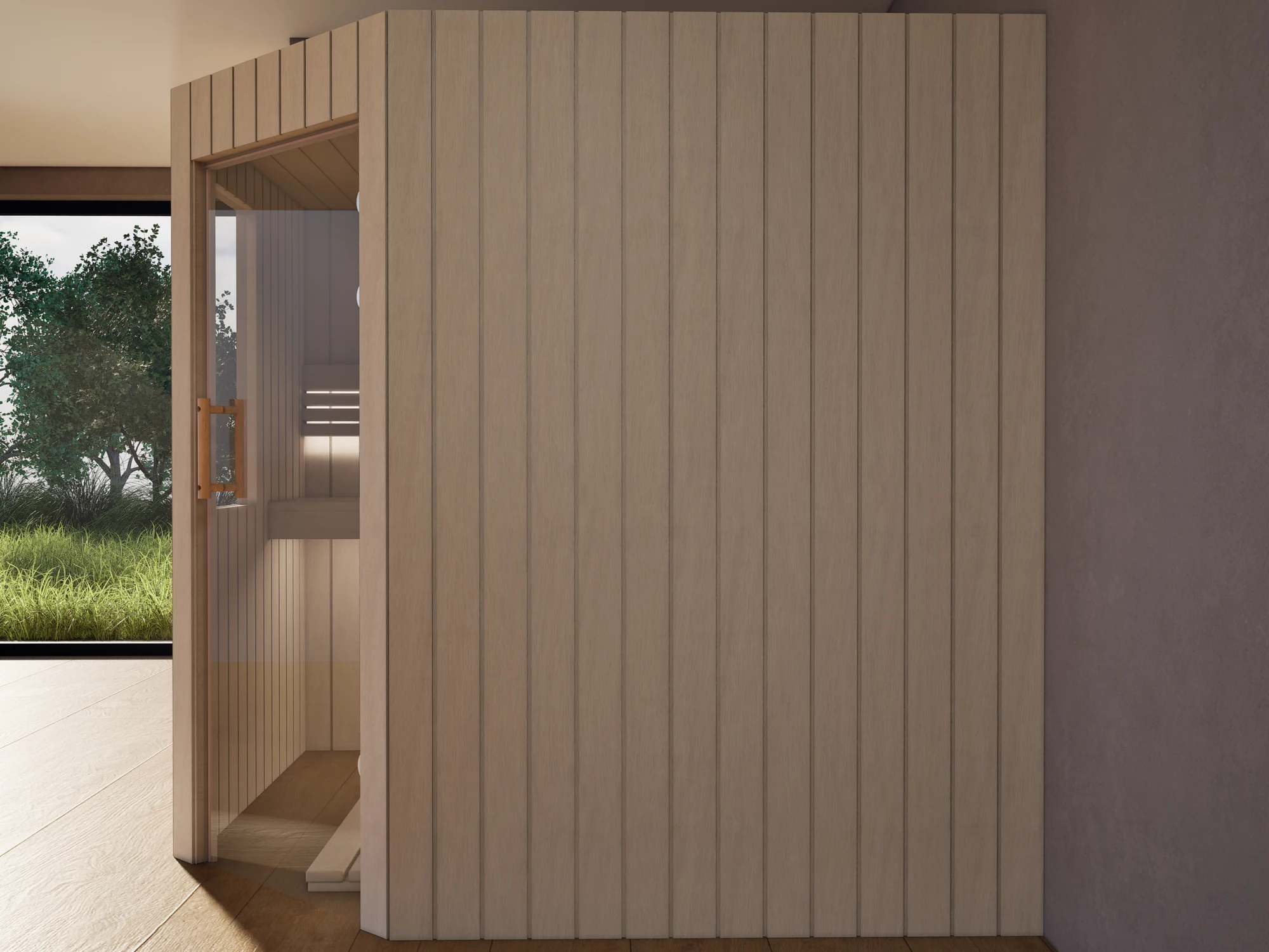 polarholz-athen-ecksauna-lindenholz-5-eck-ma-fenster image 4