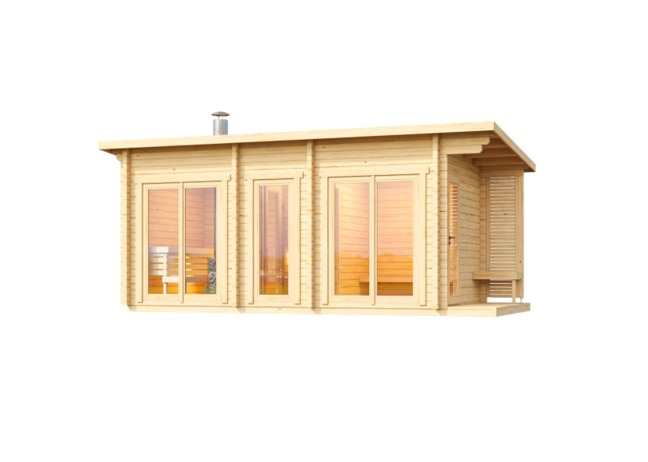wellmia-halden-xl-gartensauna-fichte-254x568cm-vorraum image 2