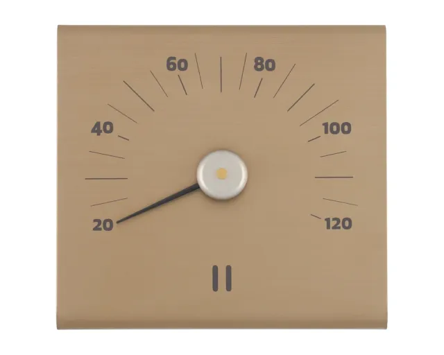 polarholz-thermometer-eckig-aluminium-champagner-15x14-cm-saunazubeh-r image 1