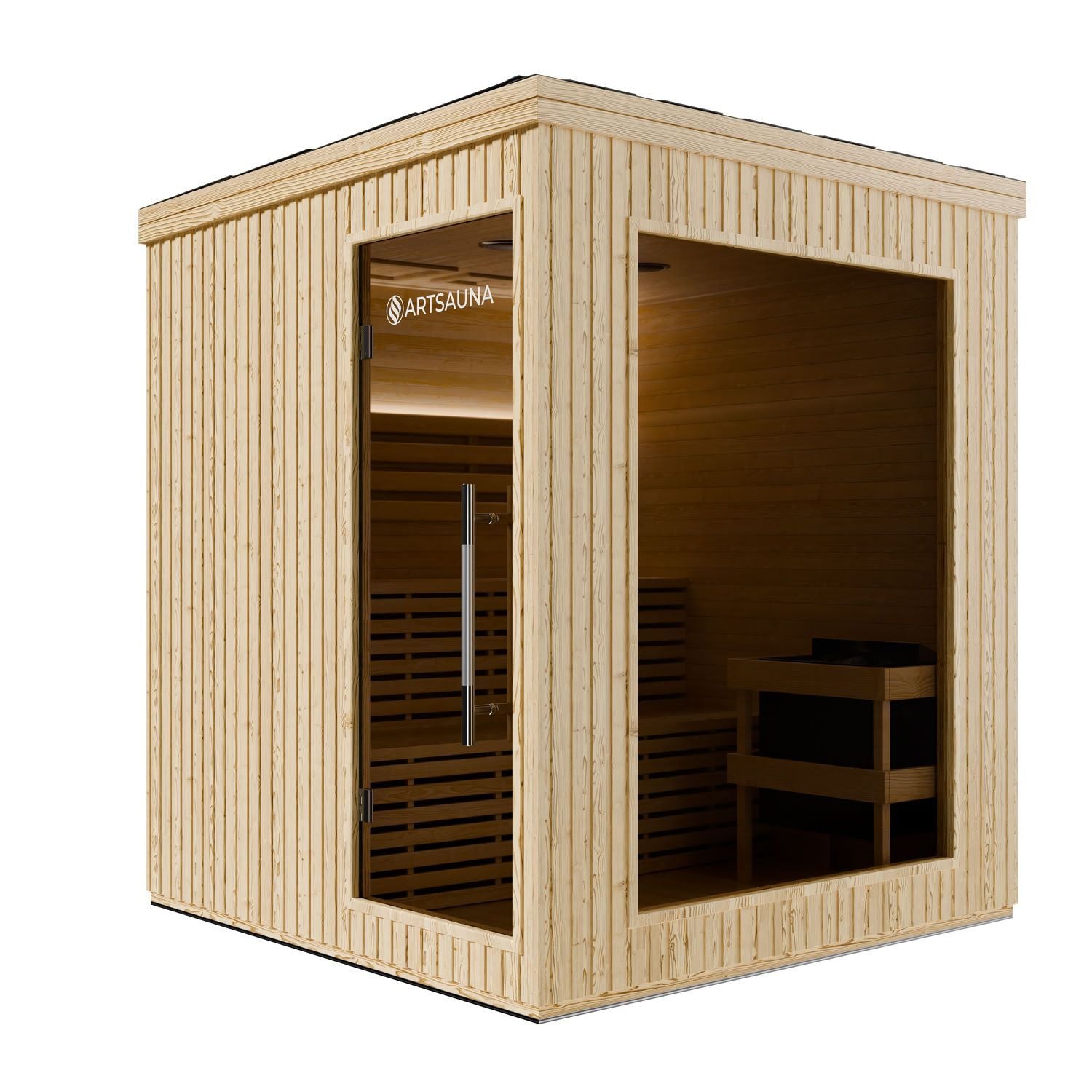 artsauna-visby180-outdoor-sauna-wpc-4-6-personen image 2