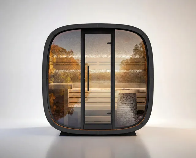 leil-round-cube-mini-gartensauna-thermoholz-mini-2-4-bausatz image 1