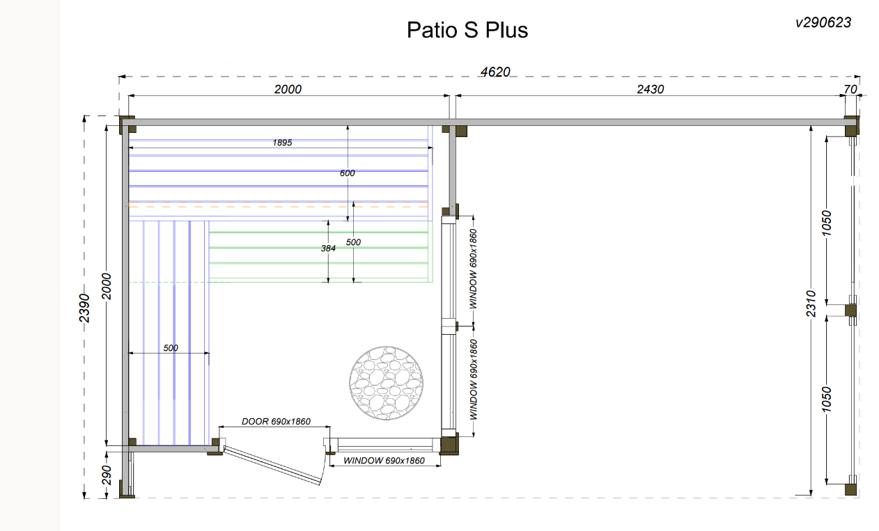 leil-patio-s-plus-gartensauna-462x239-cm-thermoholz-mit-berdach image 7