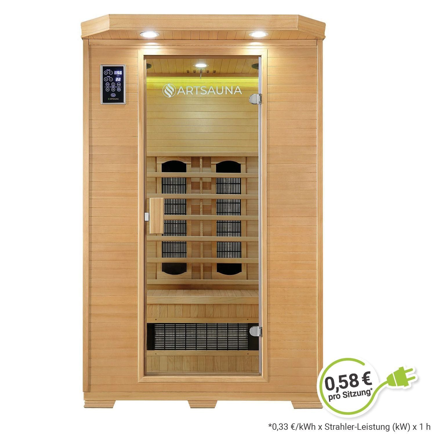 artsauna-oslo-infrarotkabine-2-personen-keramikstrahler image 2