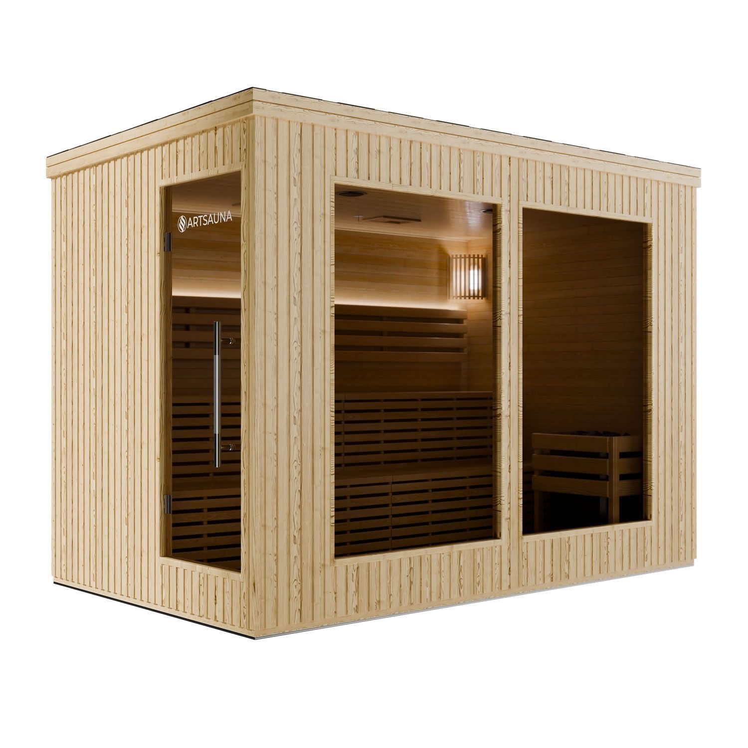 artsauna-visby300-outdoor-sauna-wpc-6-8-personen image 2