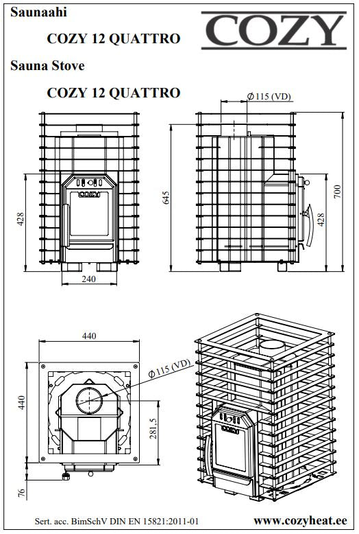 pequ-sauna-holz-fen-cozy-12-quattro-holzofen-11-5-kw image 5