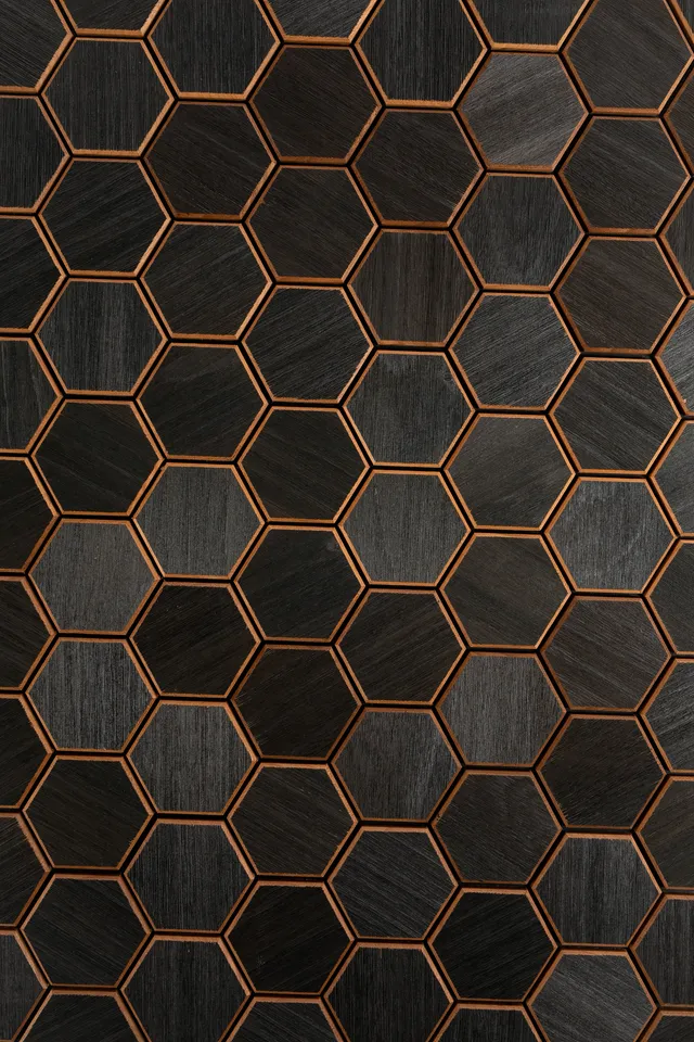 wellmia-hexa-s-thermo-black-dekopaneel-abachi-1-25-m-wand image 1