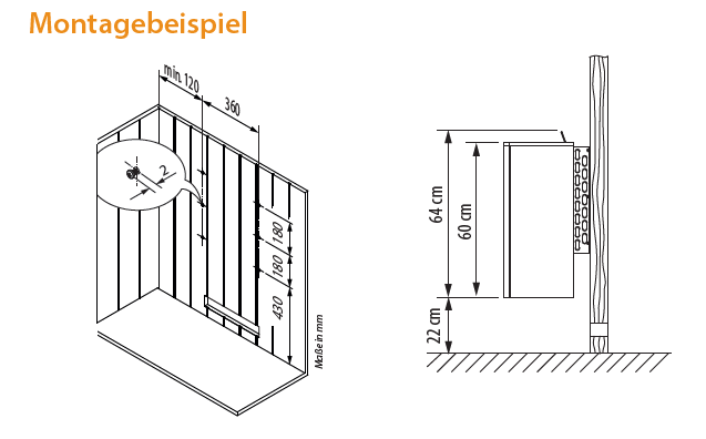 eos-moment-w-9-kw-sauna-elektroofen-schwarz-mit-steinkorb image 3