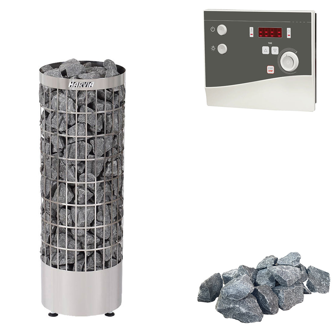 harvia-cilindro-e-elektro-saunaofen-set-6-8-kw-edelstahl image 2