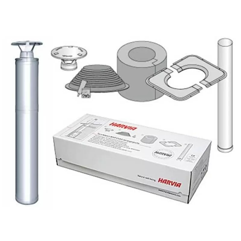 harvia-whp1500-schornstein-komplettset-edelstahl-isoliert image 1