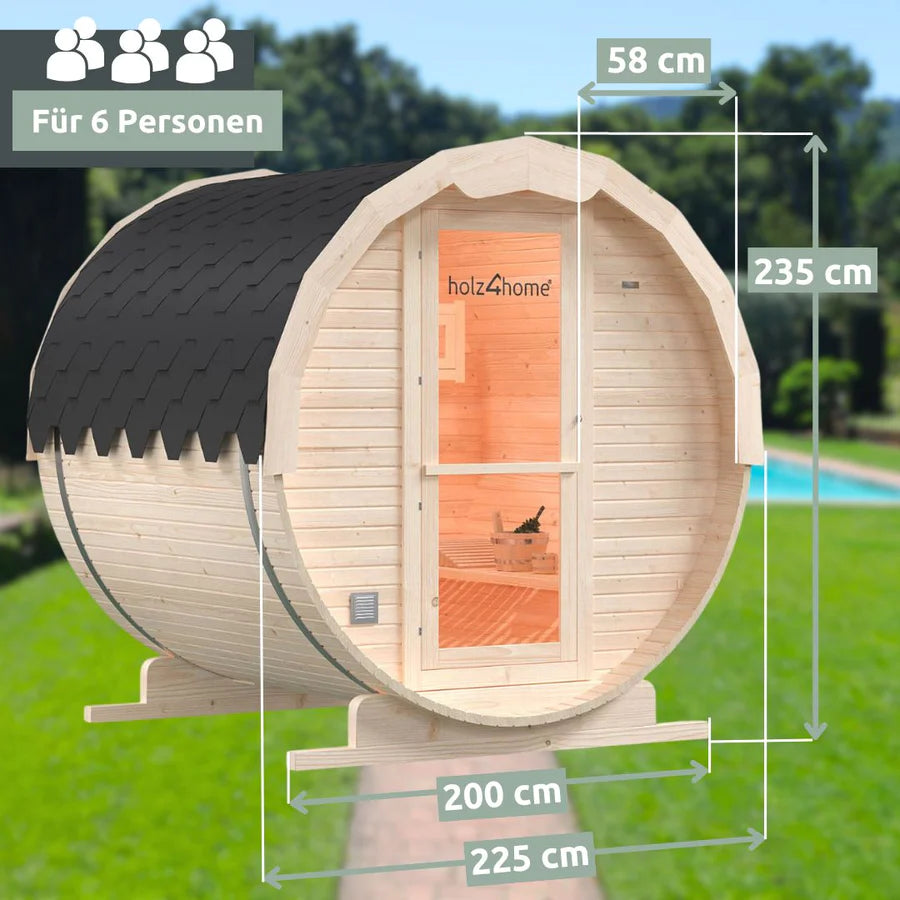pini-wood-fasssauna-xl-gartensauna-kiefer-225x220-cm image 2