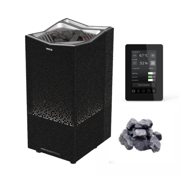tyl-crown-combi-elite-kombiofen-schwarz-8-kw-mit-verdampfer image 2
