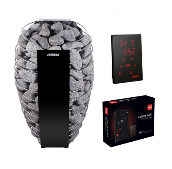 harvia-spirit-xw-elektroofen-set-9-kw-mit-wlan-steuerung image 1