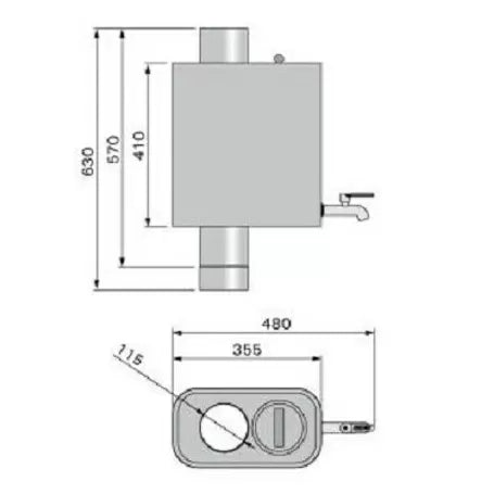 harvia-wp220st-warmwasserbeh-lter-schornstein-22-l image 2