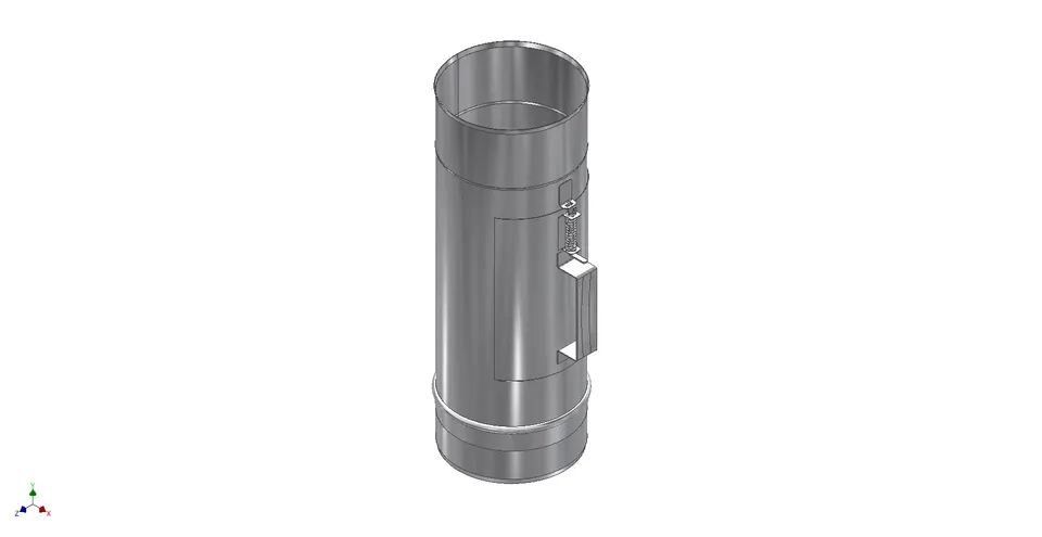 pequ-sauna-schornstein-rohr-mit-reinigungs-ffnung-25-cm-edelstahl image 1