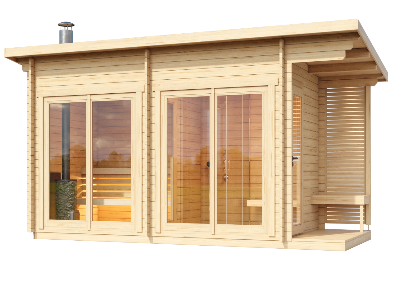 wellmia-halden-m-gartensauna-mit-vorraum-fichte-holz image 7
