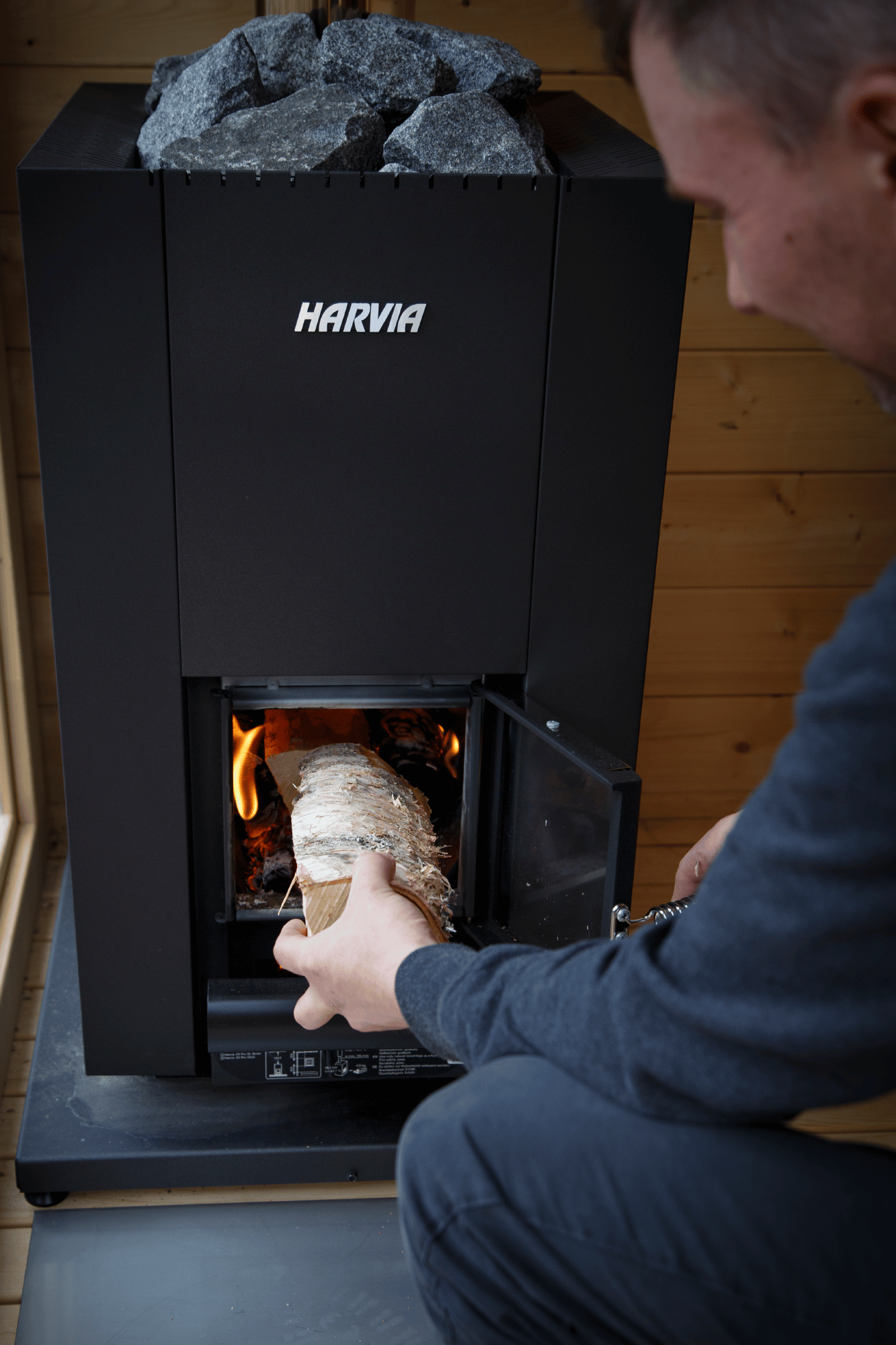 harvia-linear-18-compact-holzofen-komplettset-14-3-kw image 3