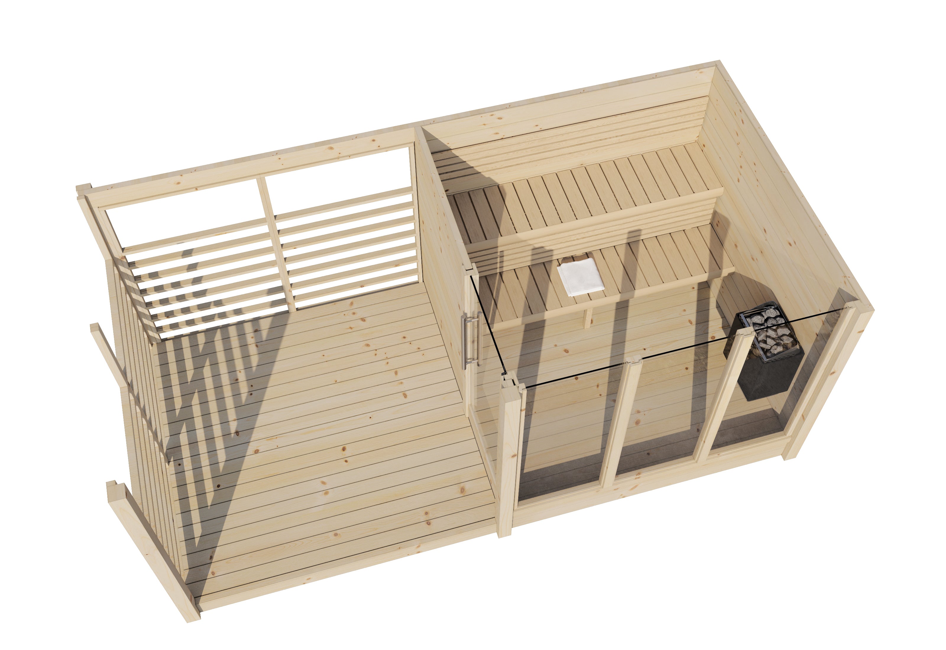 wellmia-anita-gartensauna-mit-glasfront-und-terrasse-4-personen image 5