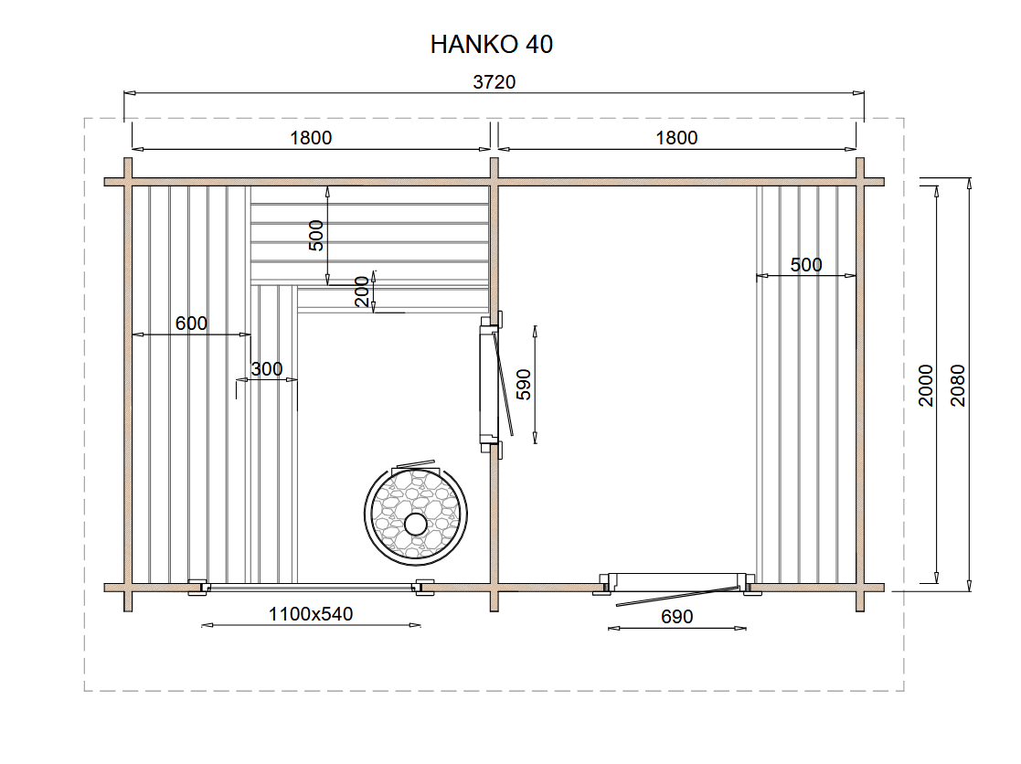 wellmia-hanko-gartensauna-fichte-mit-vorraum-373x208-cm image 3